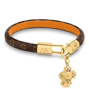 NEW! Louis Vuitton Monogram Gold Vivienne Bracelet